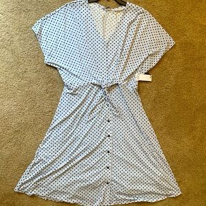 Baby blue knot midi sundress by dex